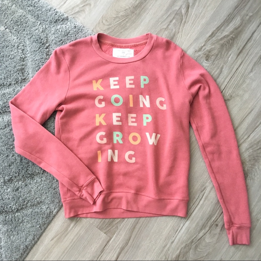 NWT Sol Angeles X Anthro M Keep Growing Sweatshirt